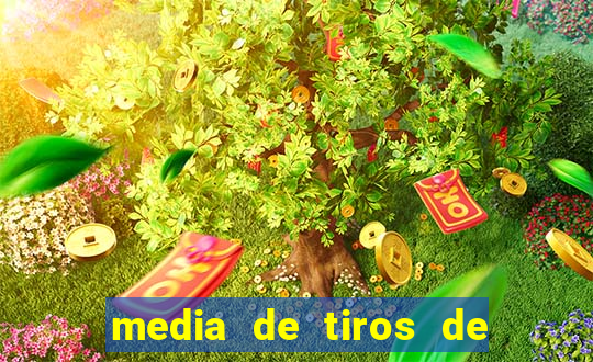 media de tiros de meta por jogo